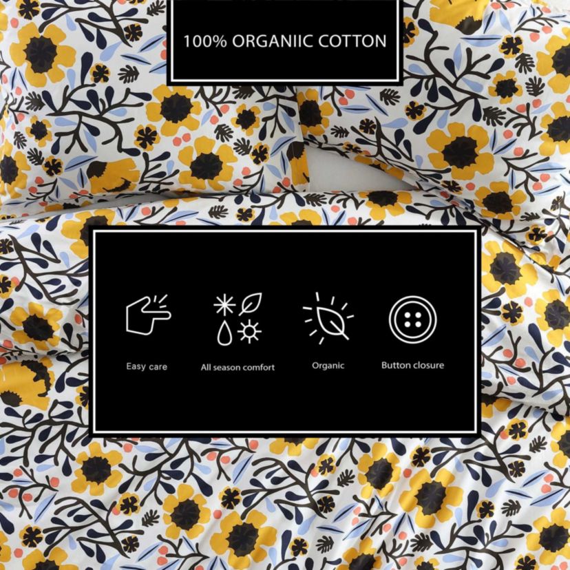 Mykero Cotton Duvet Cover Set