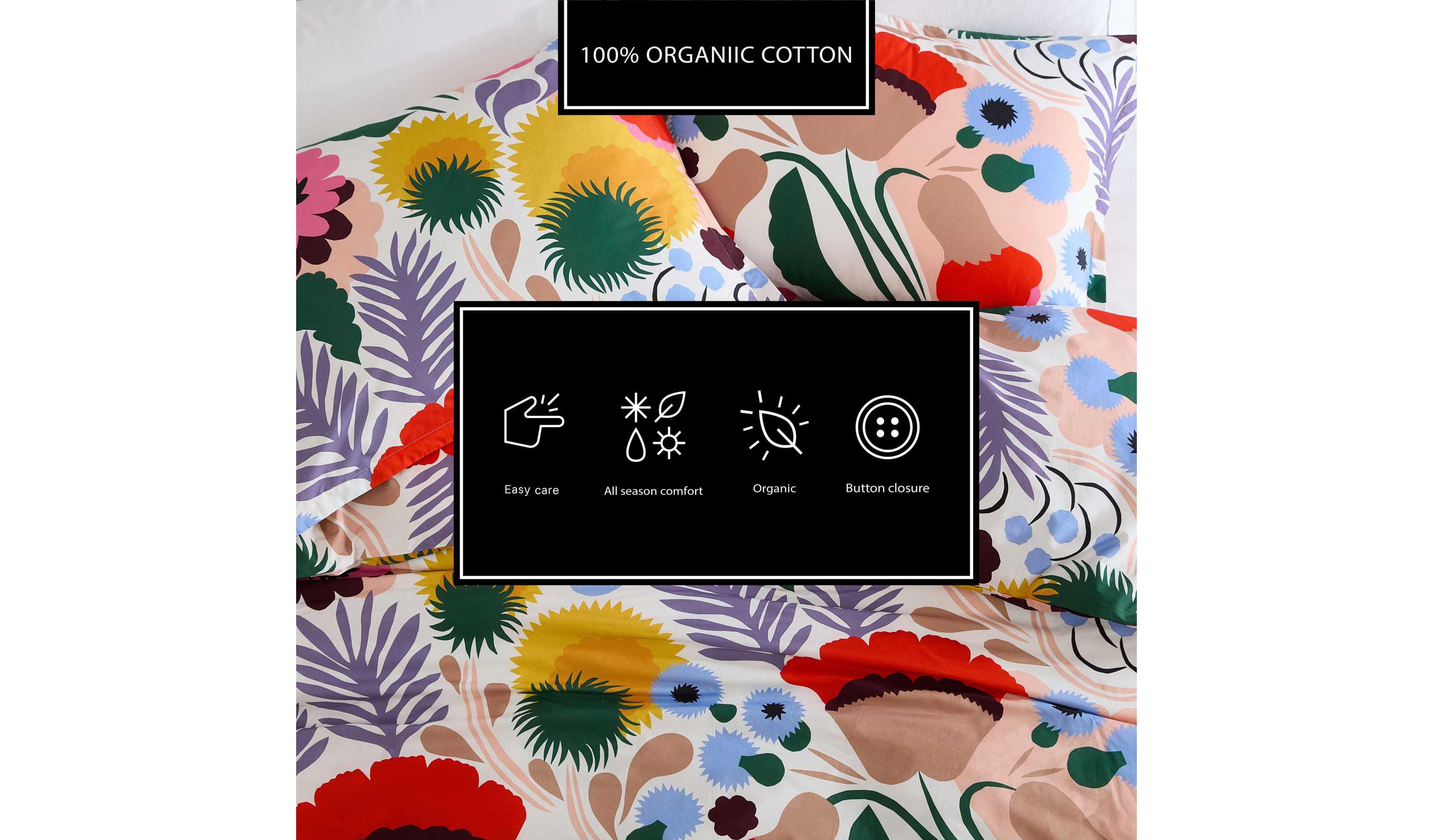 Ojakellukka Cotton Duvet Cover Set