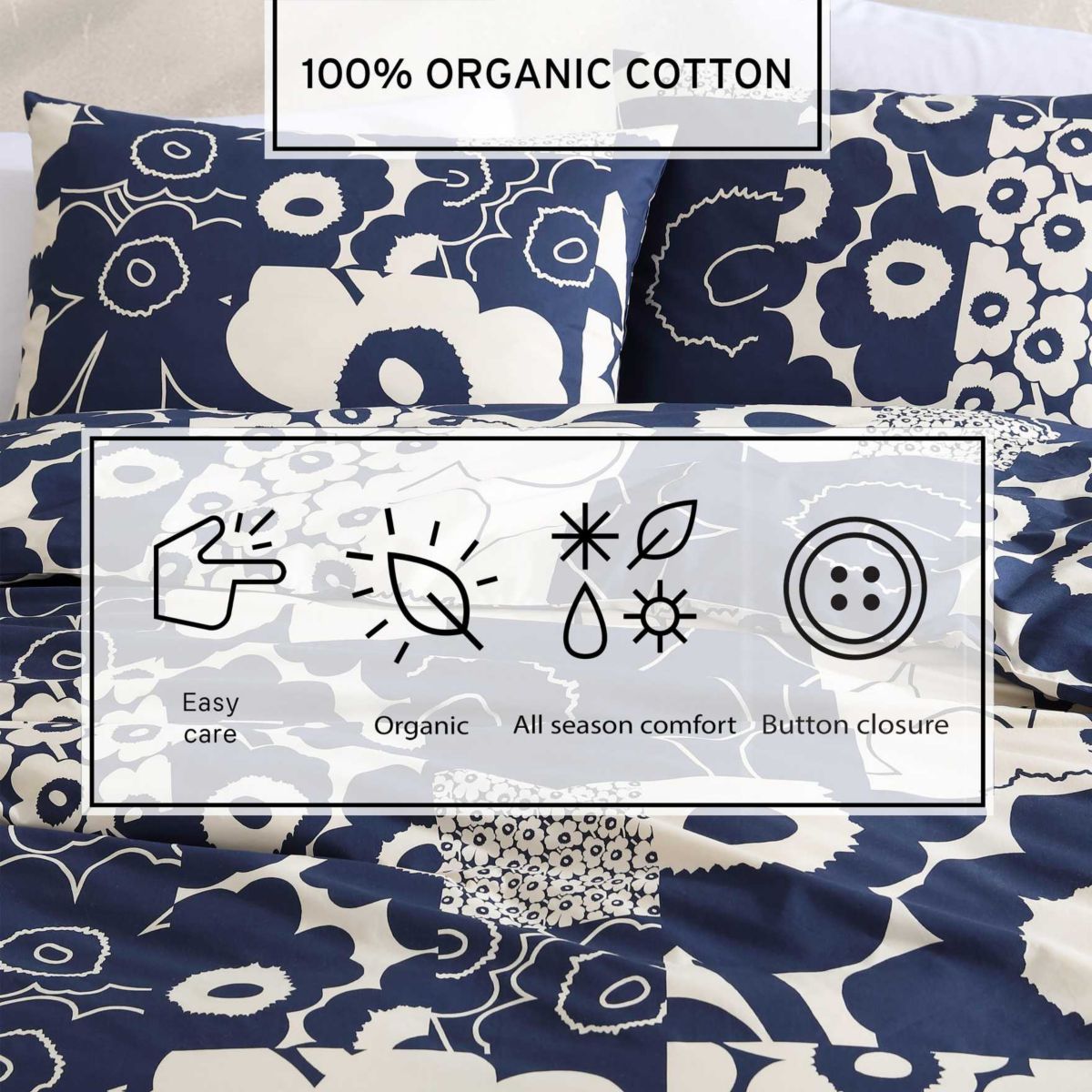 Unikko Kollaasi Cotton Duvet Cover Set