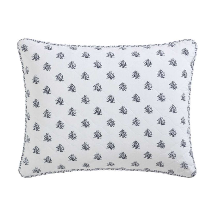 Coral Beach Cotton Quilt-Sham Set