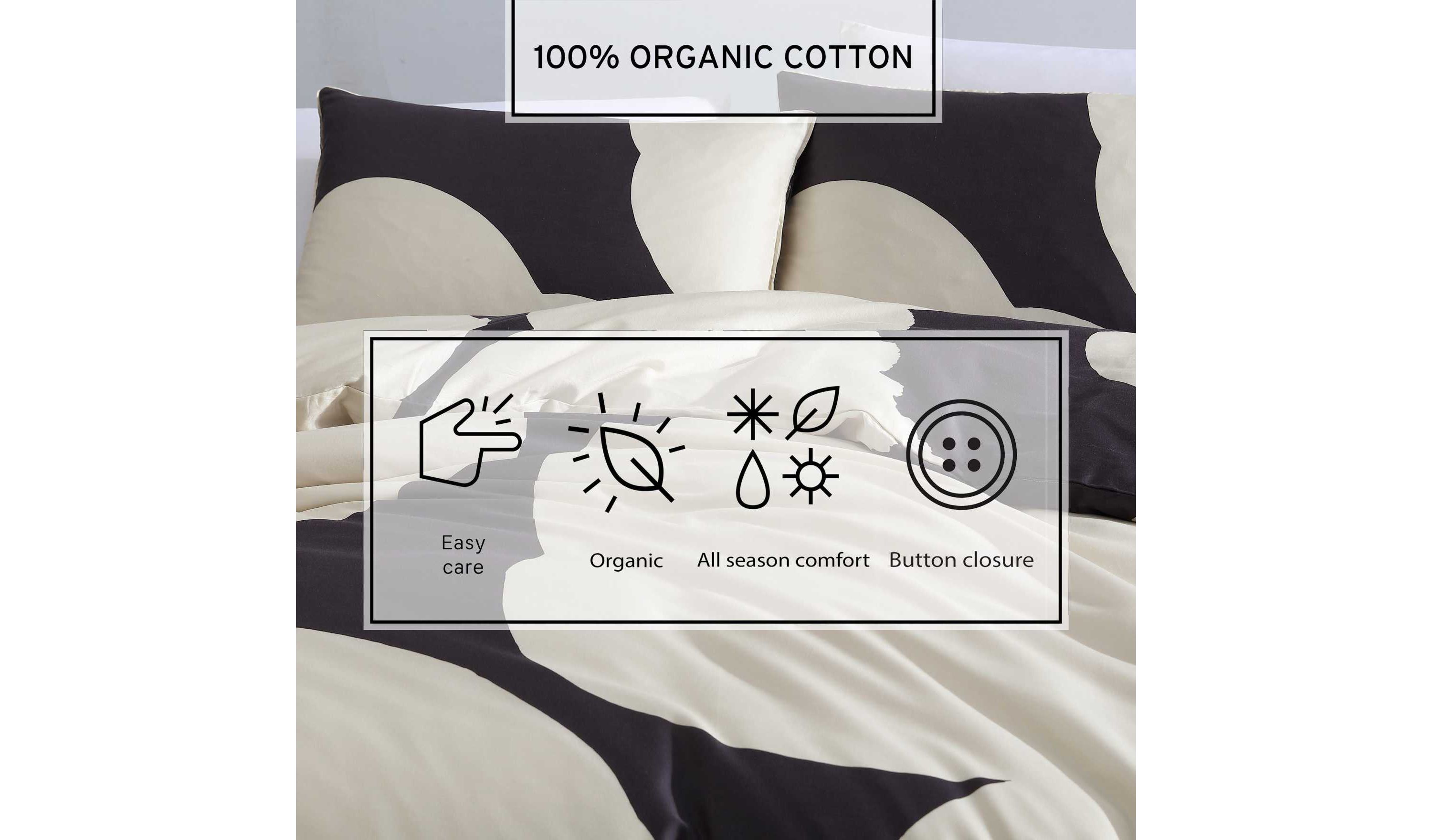 Iso Unikko Cotton Duvet Cover Set