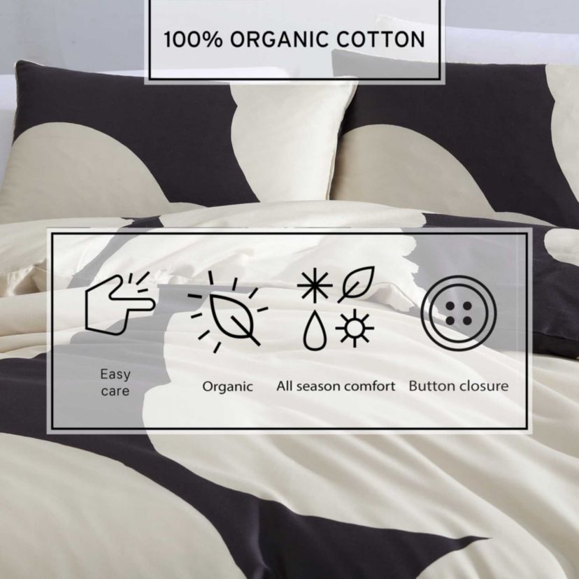 Iso Unikko Cotton Duvet Cover Set