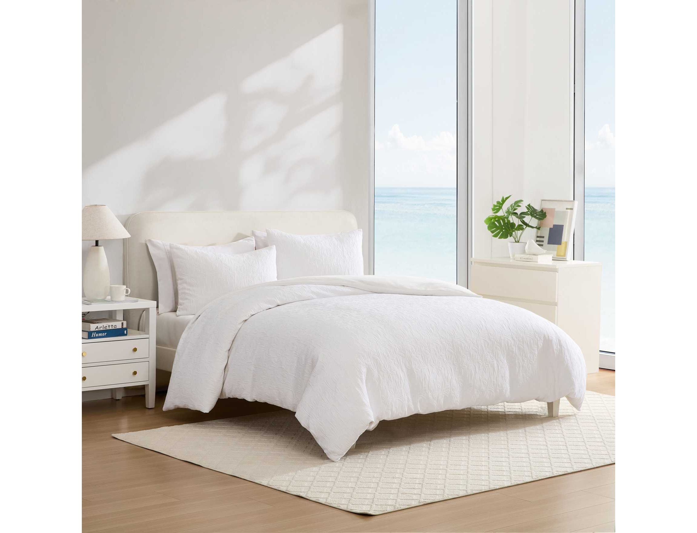 Seaside Floral Cotton Duvet Cover Set