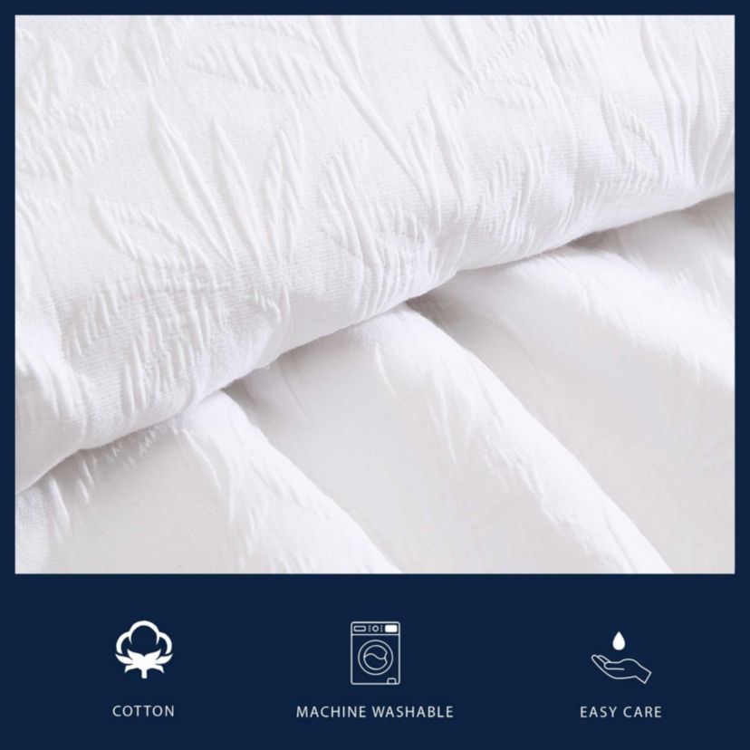 Seaside Floral Cotton Duvet Cover Set