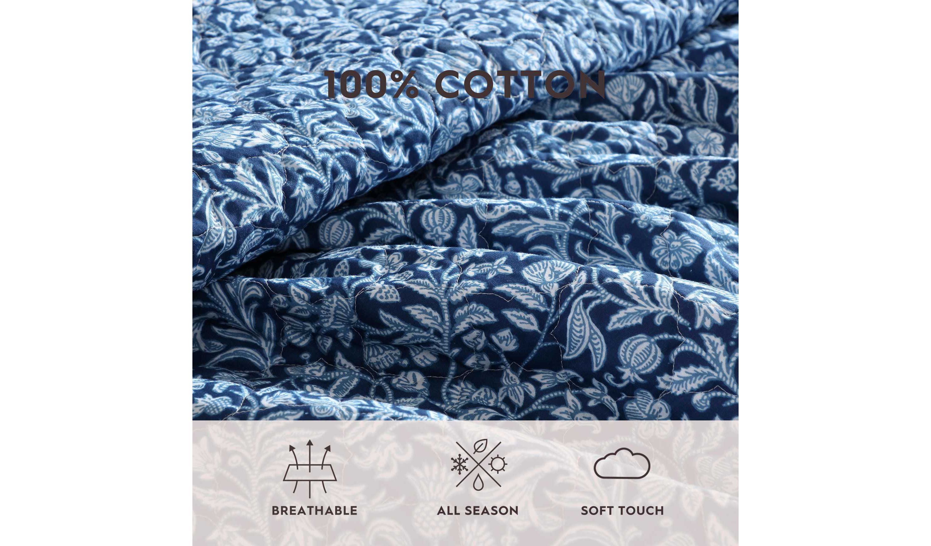 Elaina Cotton Quilt-Sham Set