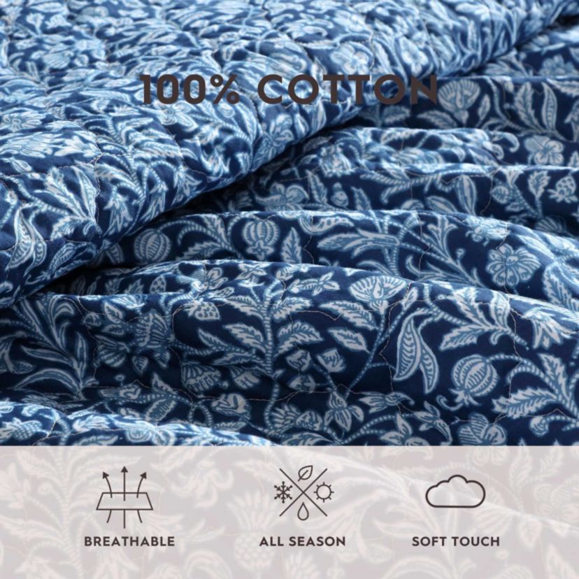 Elaina Cotton Quilt-Sham Set
