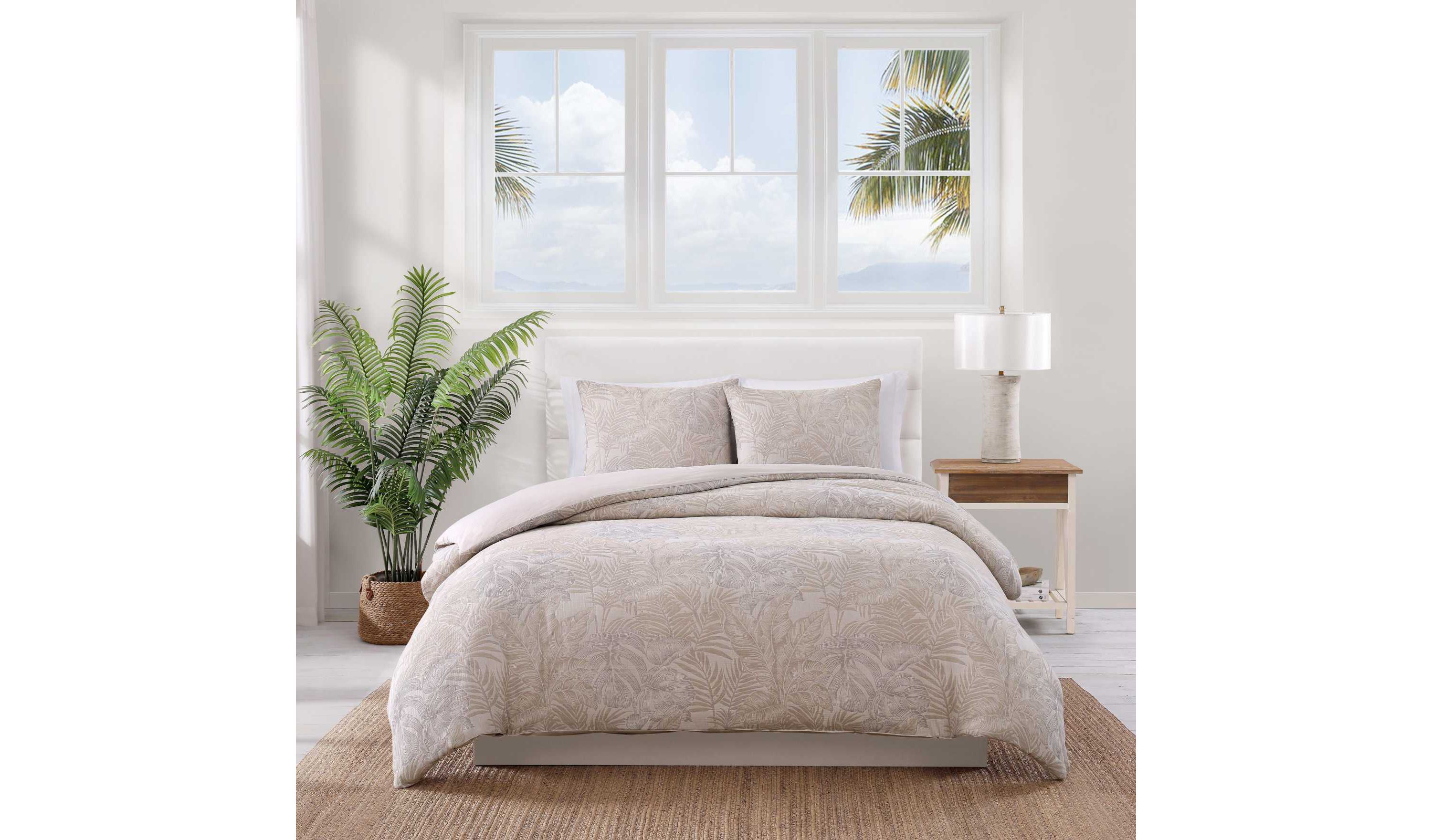 Jungle Palms Cotton Duvet Cover Set