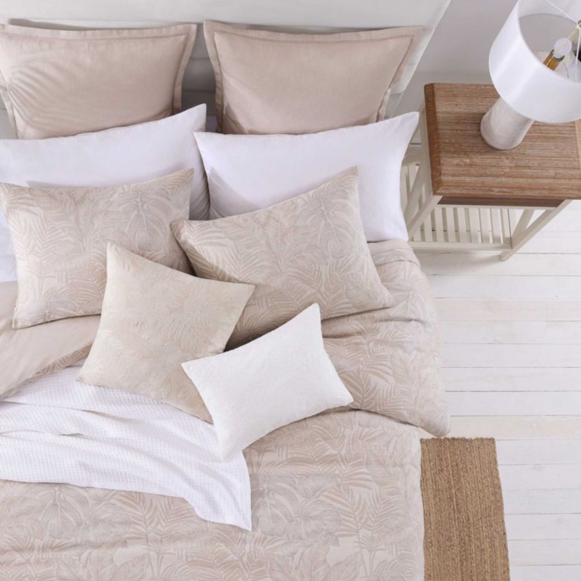 Jungle Palms Cotton Duvet Cover Set