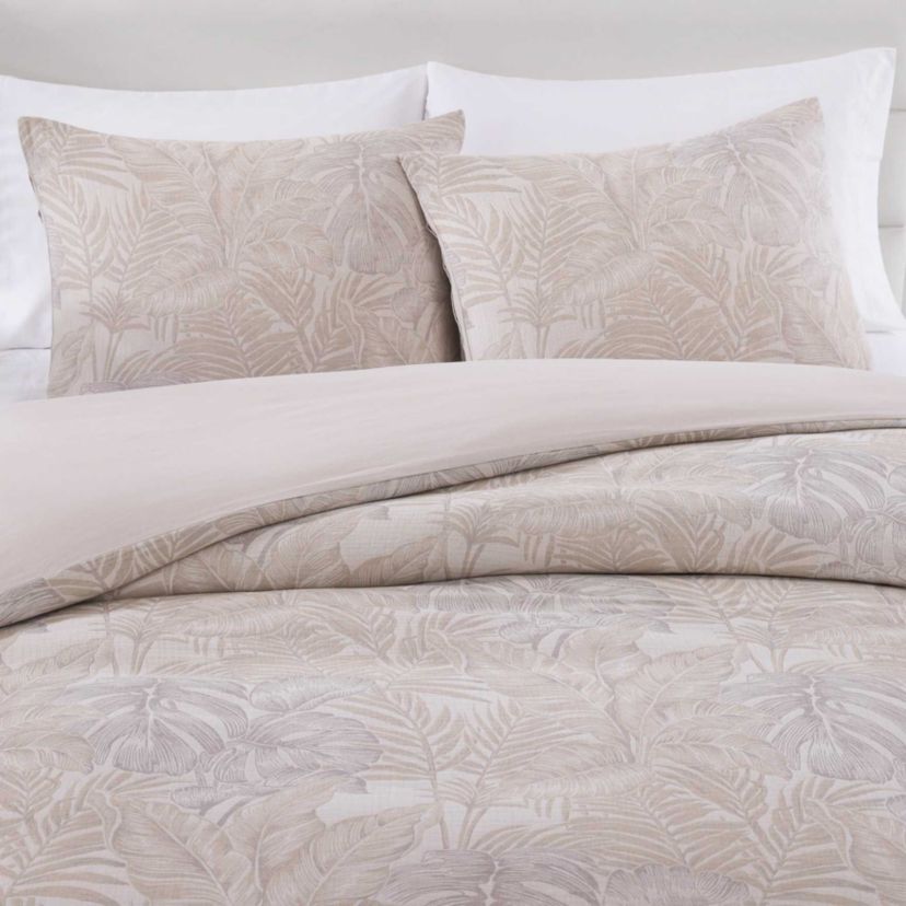 Jungle Palms Cotton Duvet Cover Set