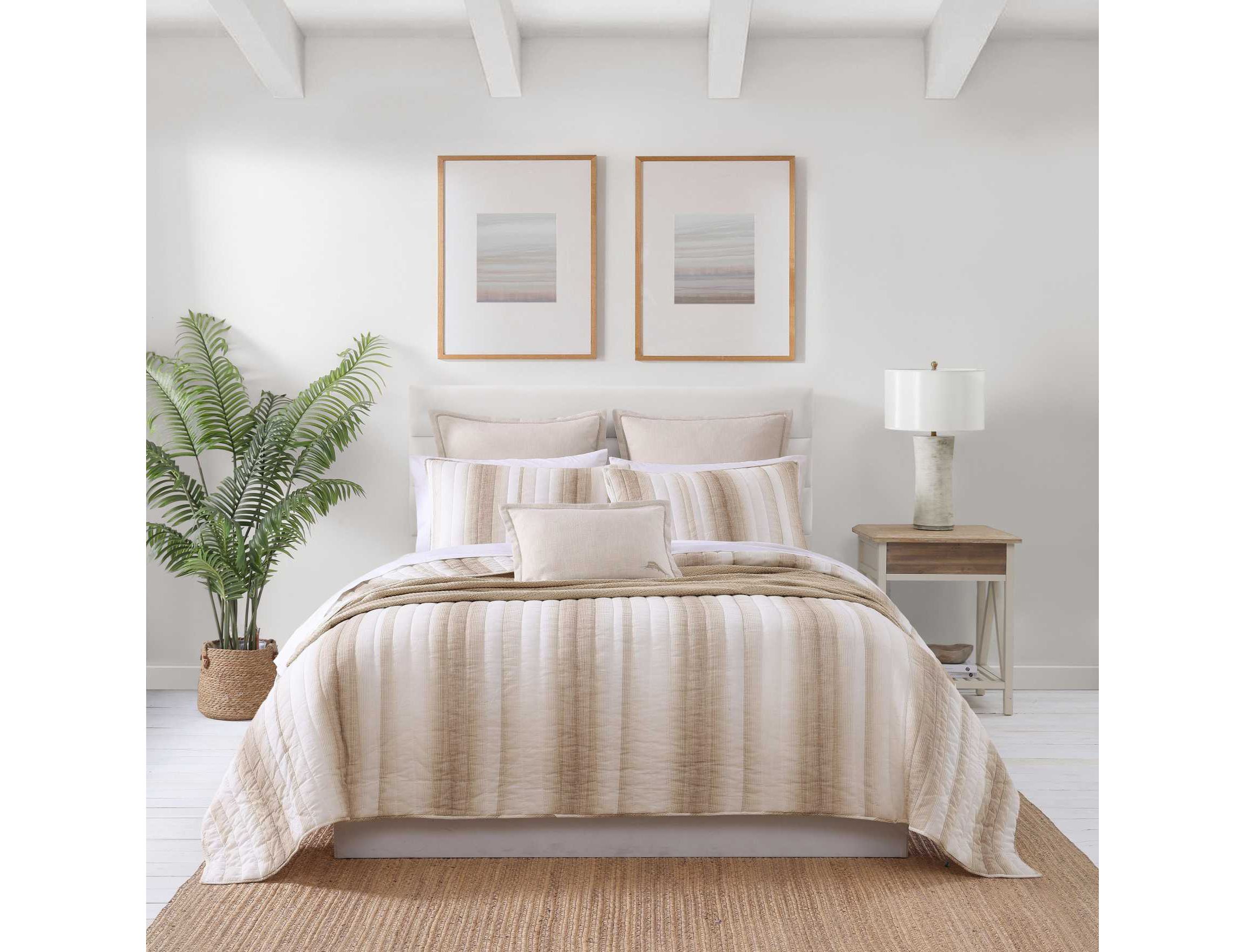 La Prisma Stripe Texture Cotton Quilt-Sham Set
