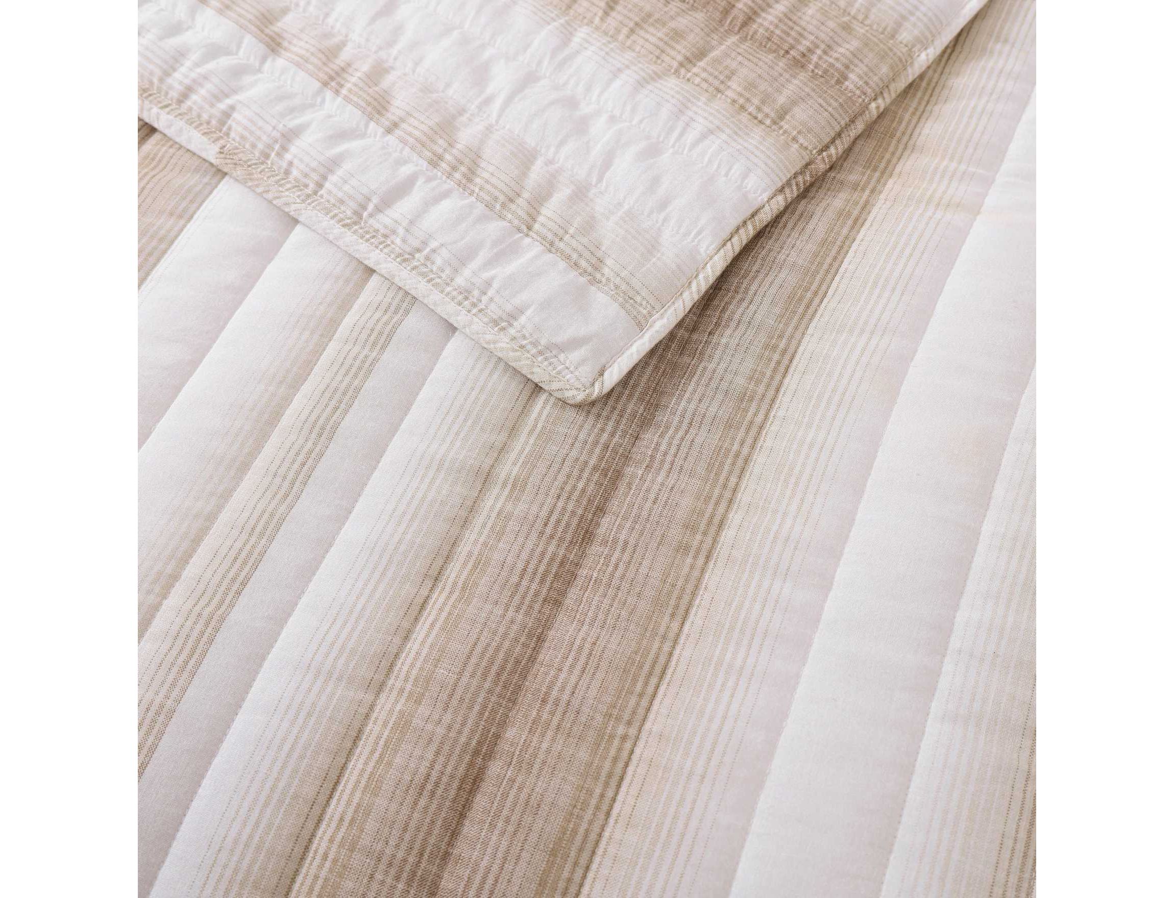 La Prisma Stripe Texture Cotton Quilt-Sham Set