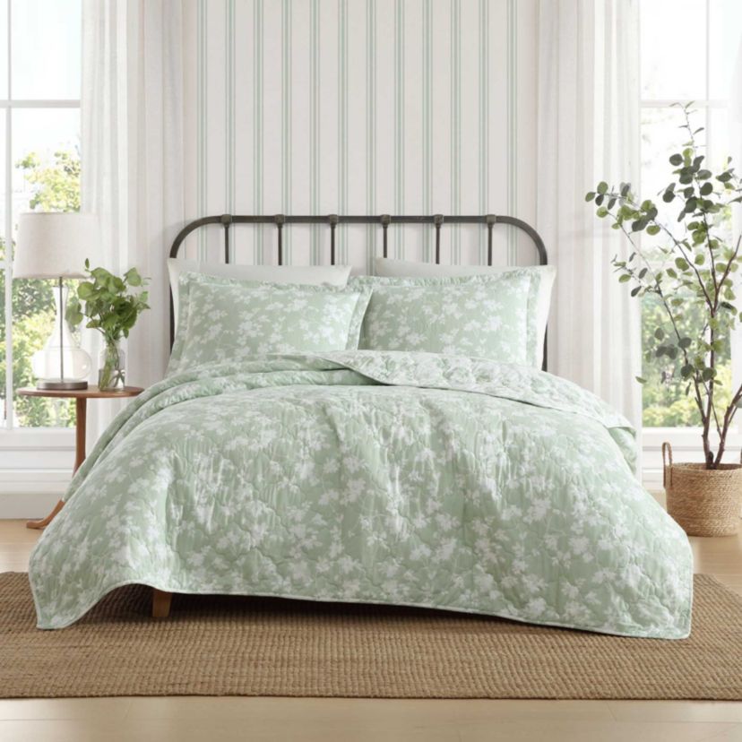 Adorabelle Silhouette Cotton Quilt-Sham Set