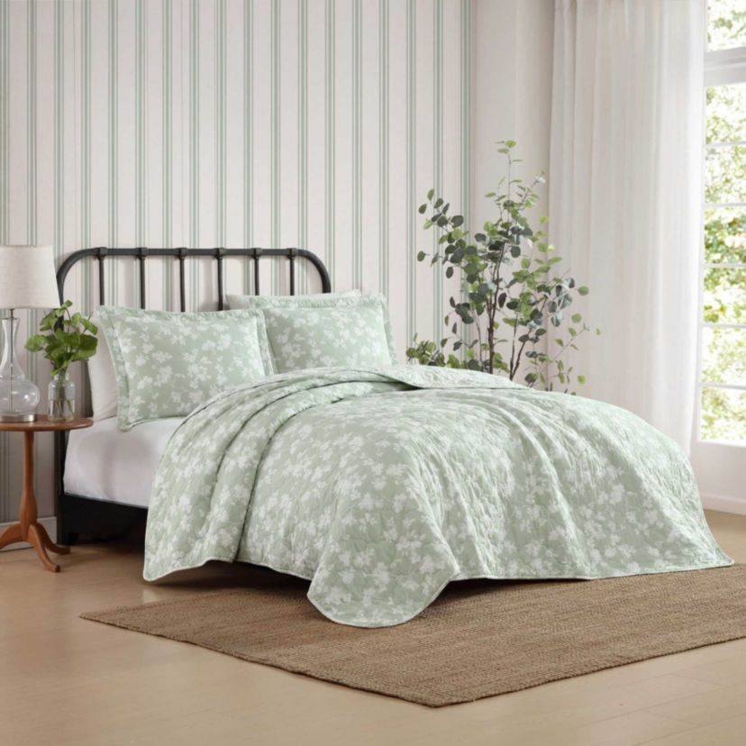 Adorabelle Silhouette Cotton Quilt-Sham Set