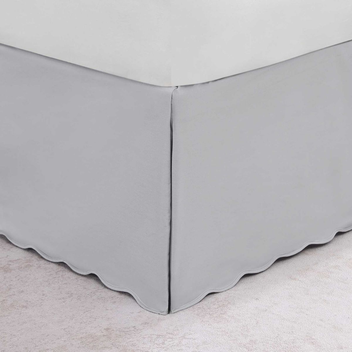 Solid Cotton Tailored Bedskirt