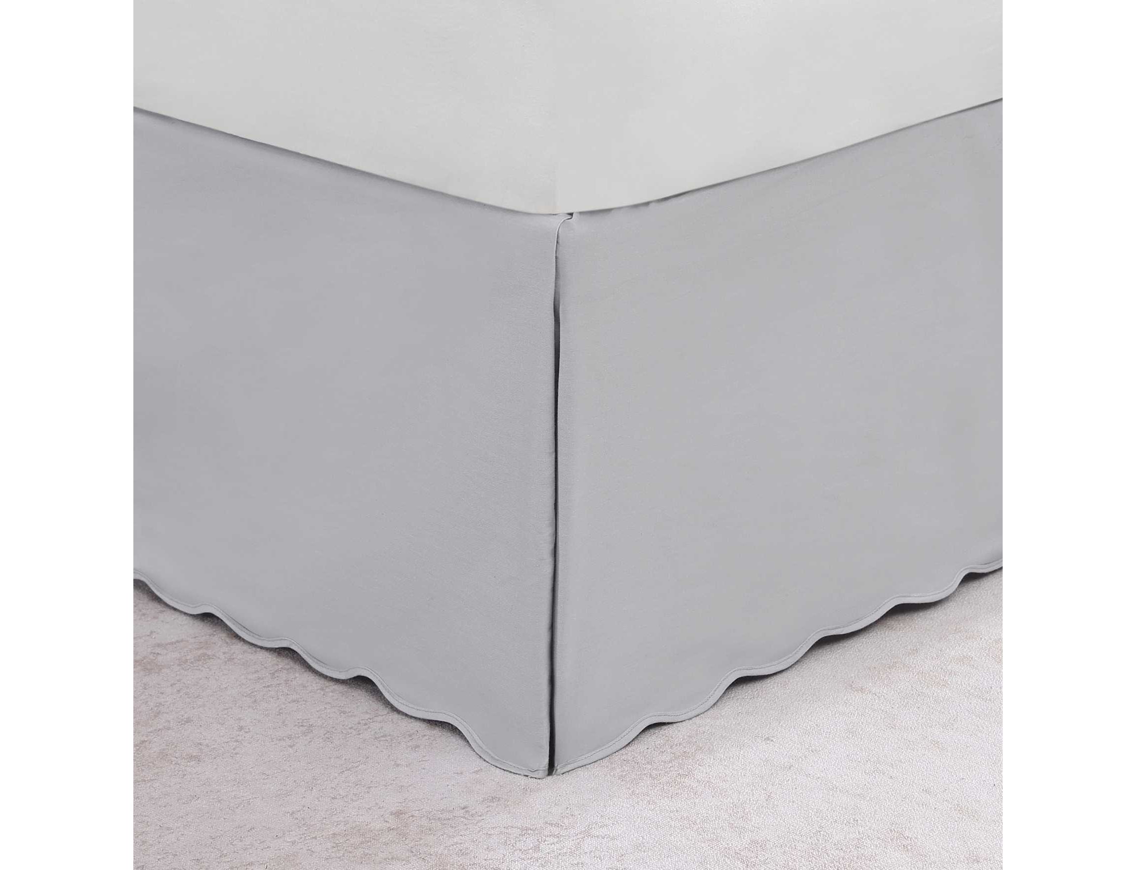 Solid Cotton Tailored Bedskirt