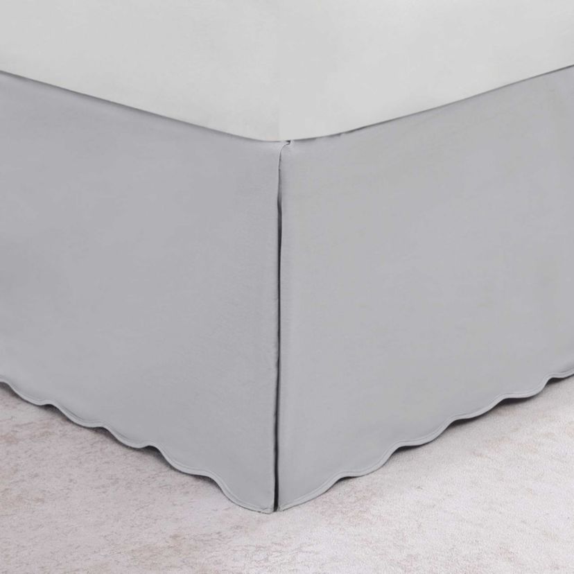 Solid Cotton Tailored Bedskirt