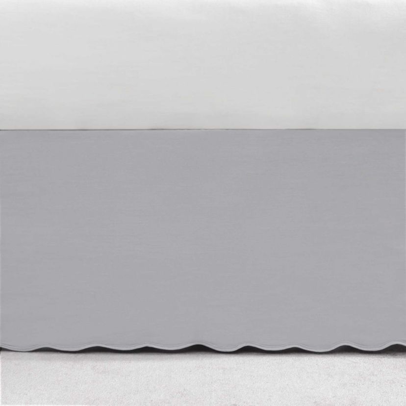 Solid Cotton Tailored Bedskirt