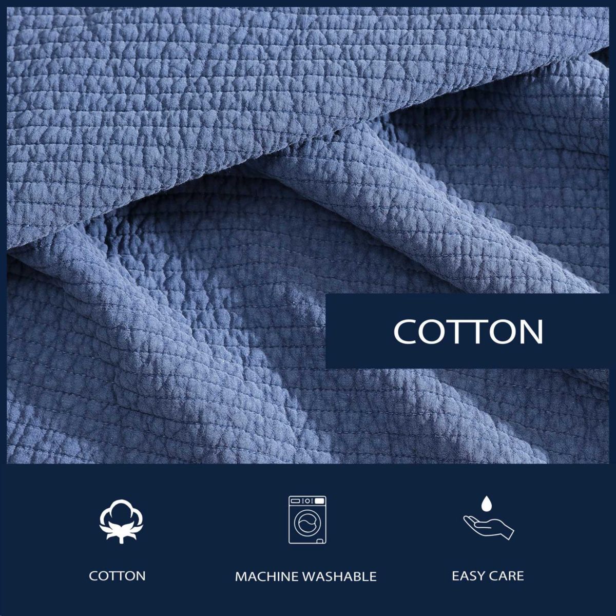 Seashore Stitch Cotton Quilt Set