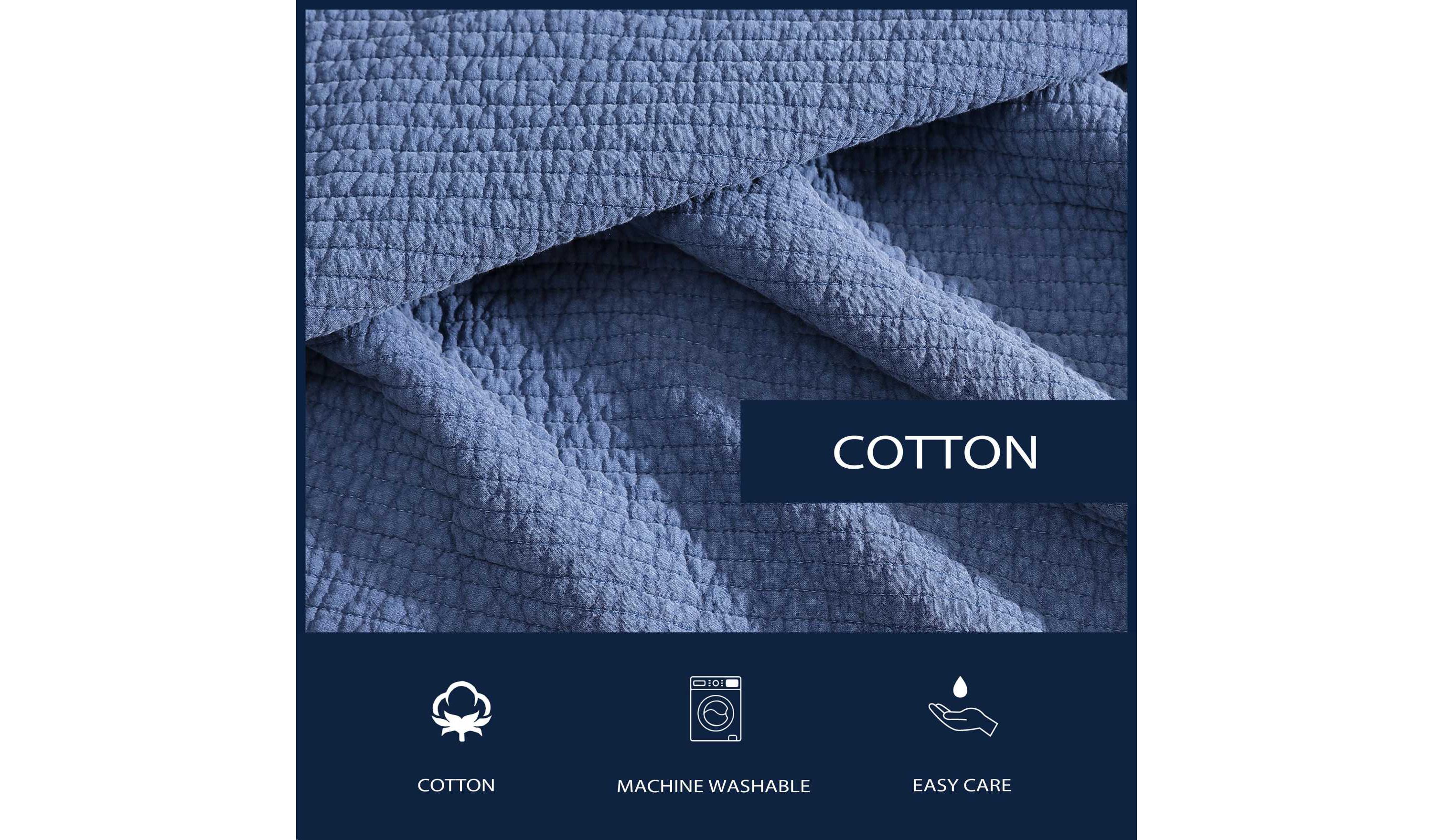 Seashore Stitch Cotton Quilt Set