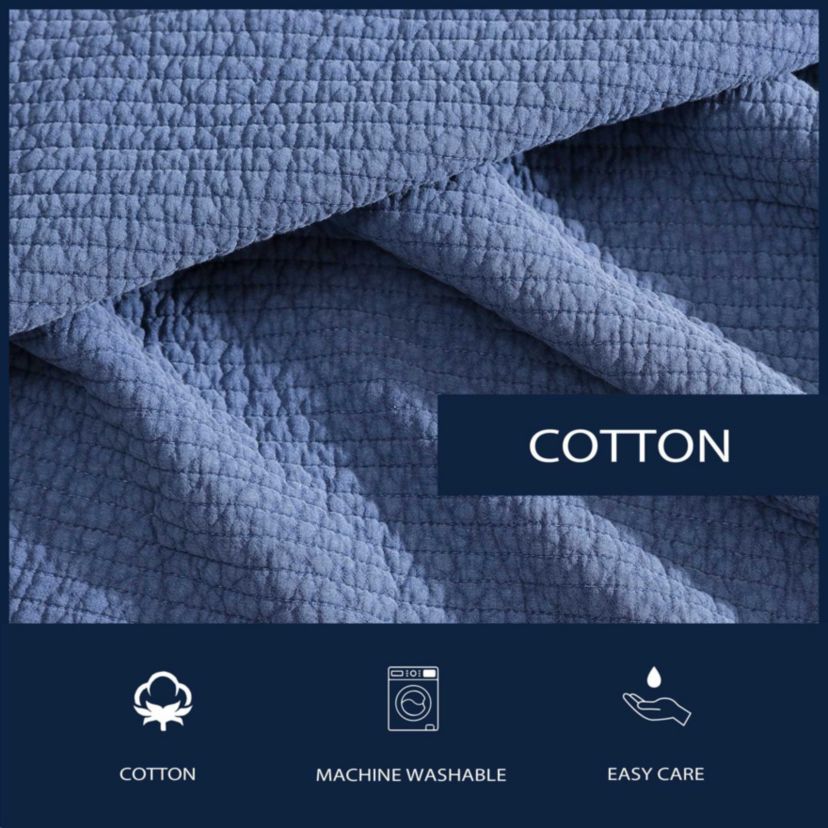 Seashore Stitch Cotton Quilt Set