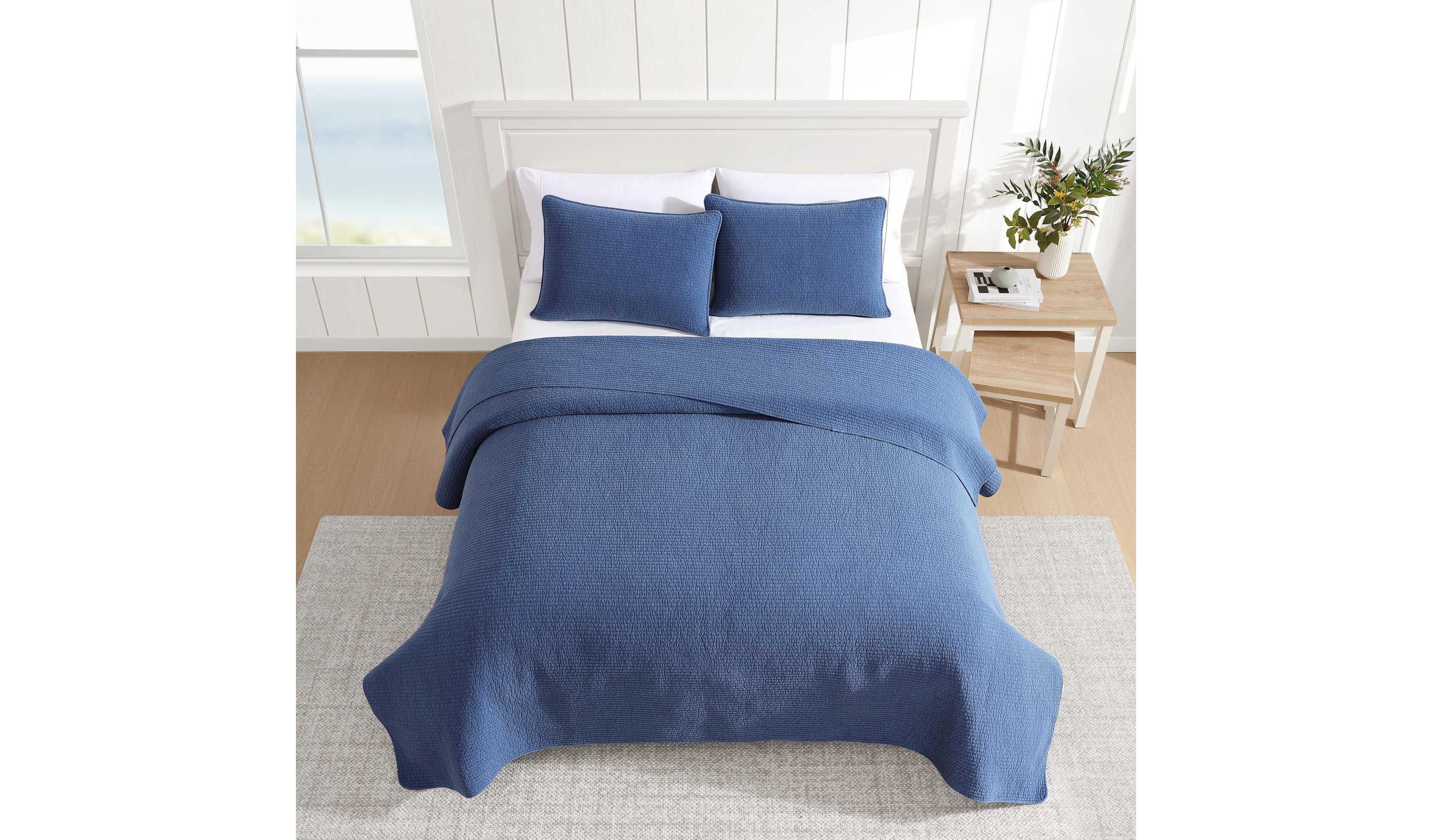Seashore Stitch Cotton Quilt Set