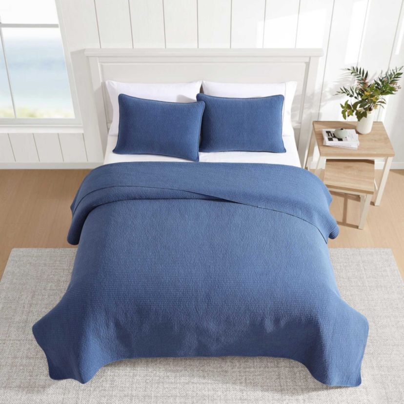 Seashore Stitch Cotton Quilt Set
