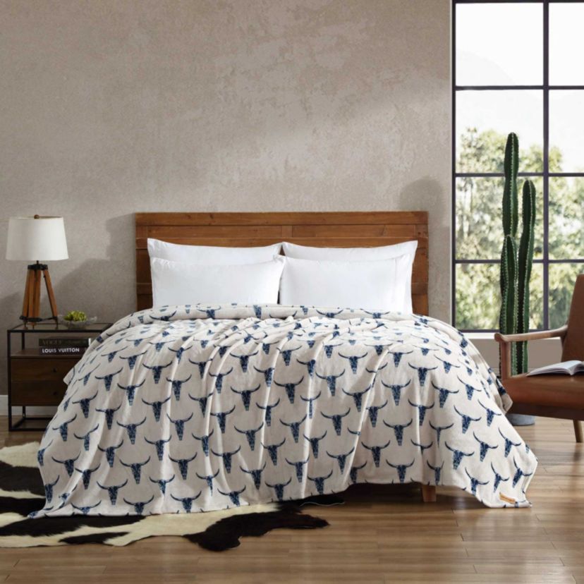 Steer Head Microfiber Blanket