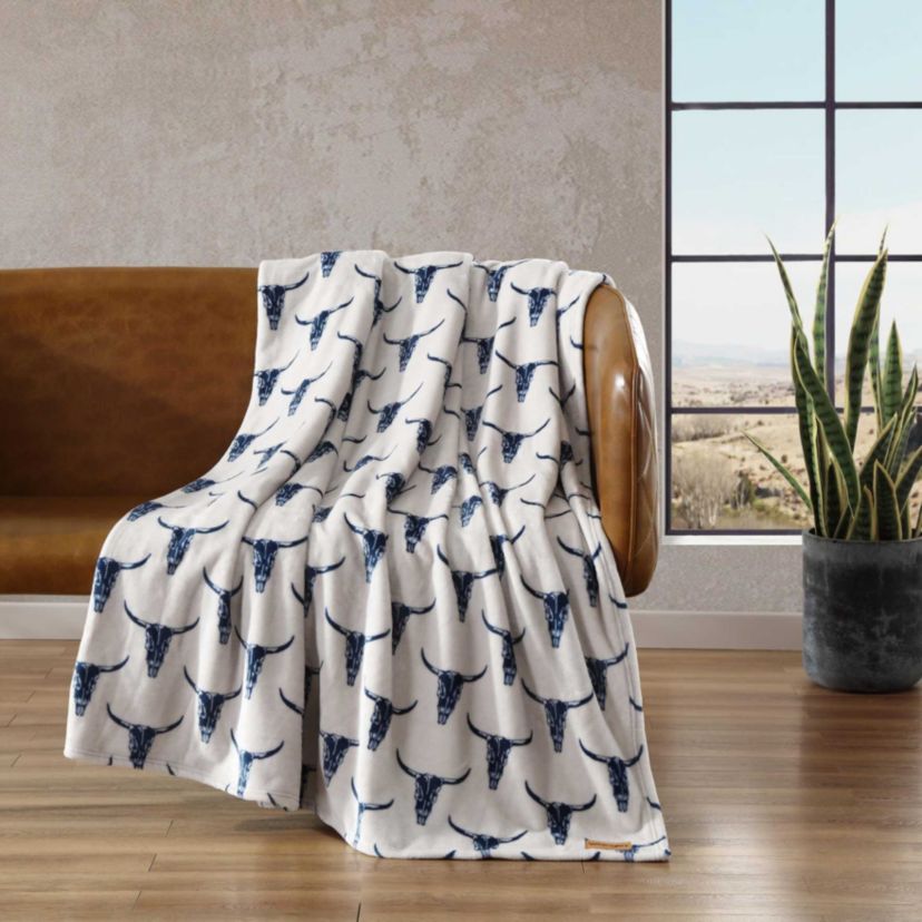 Steer Head Microfiber Blanket