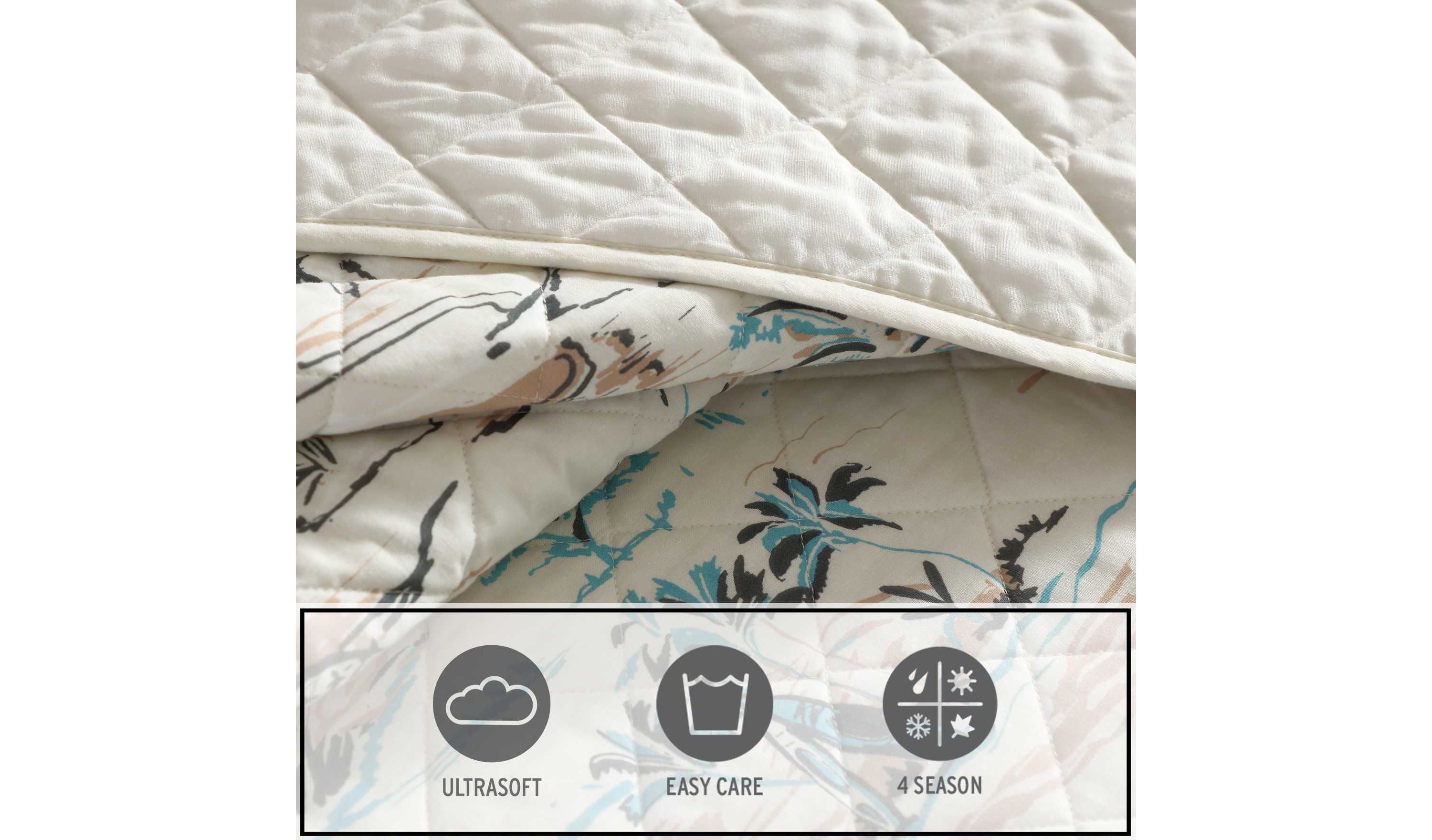 Alani Island Conversation Cotton Quilt Set