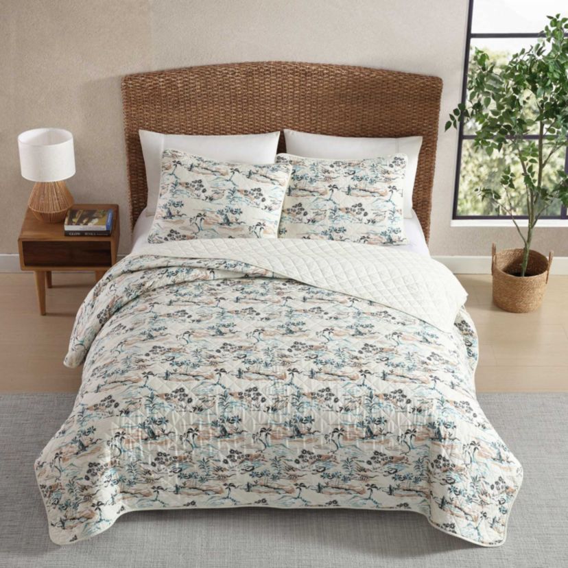 Alani Island Conversation Cotton Quilt Set