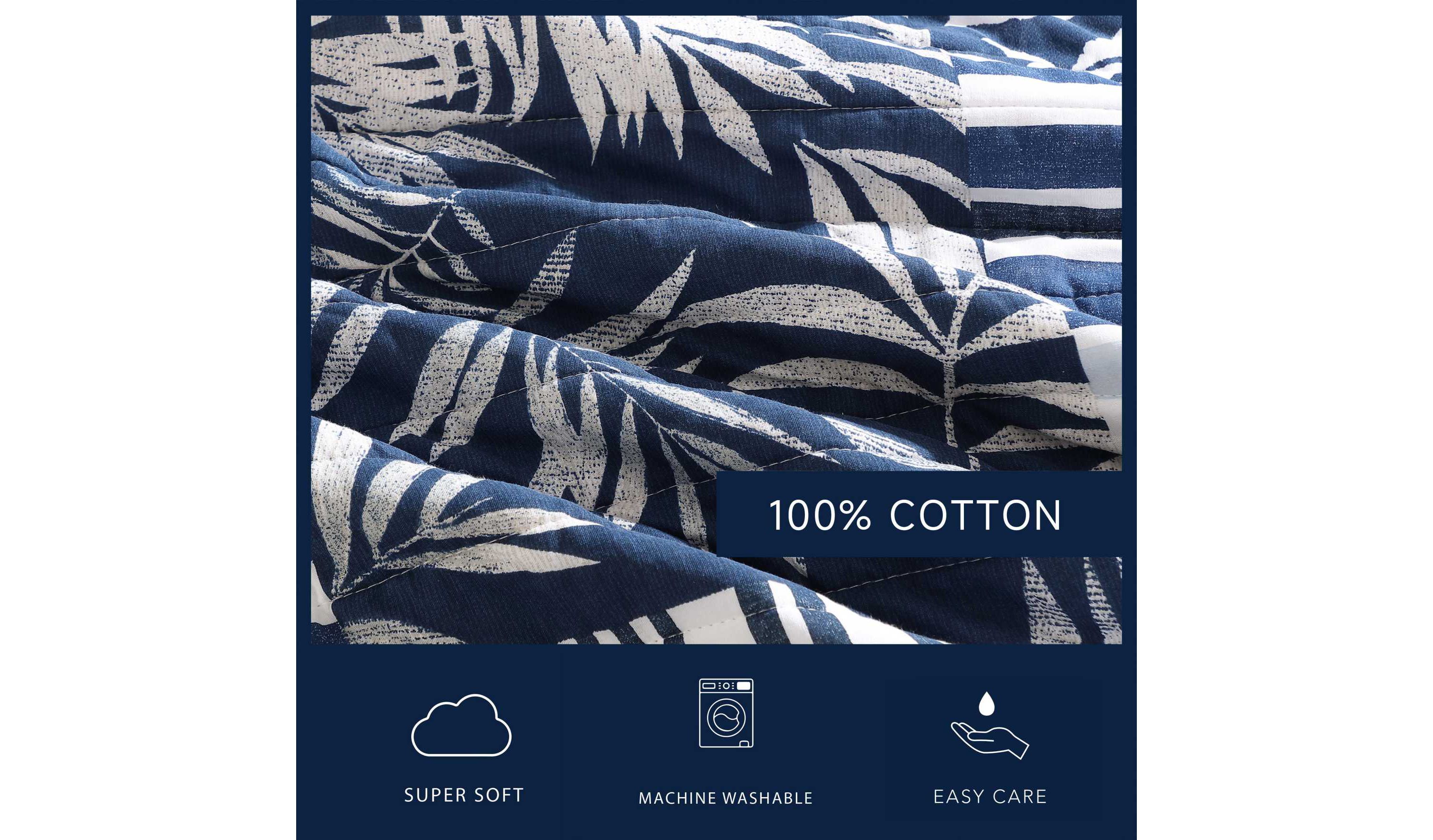 Avalon Patchwork Cotton Quilt Set