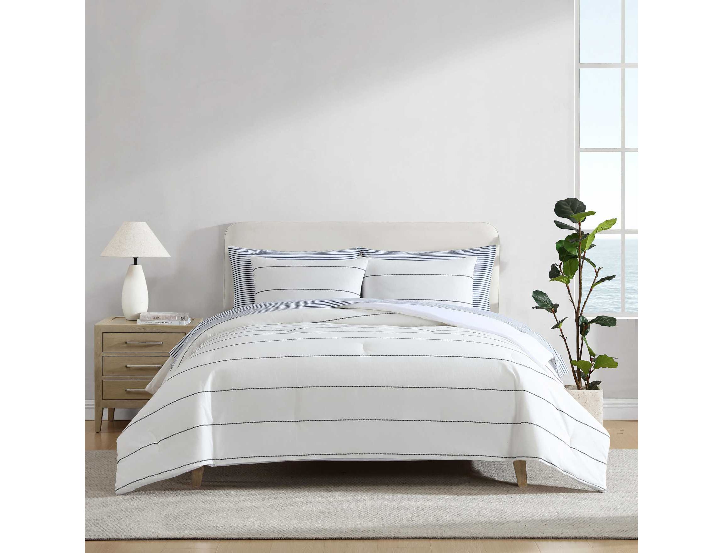 Naval Stripe Cotton Duvet Cover Set