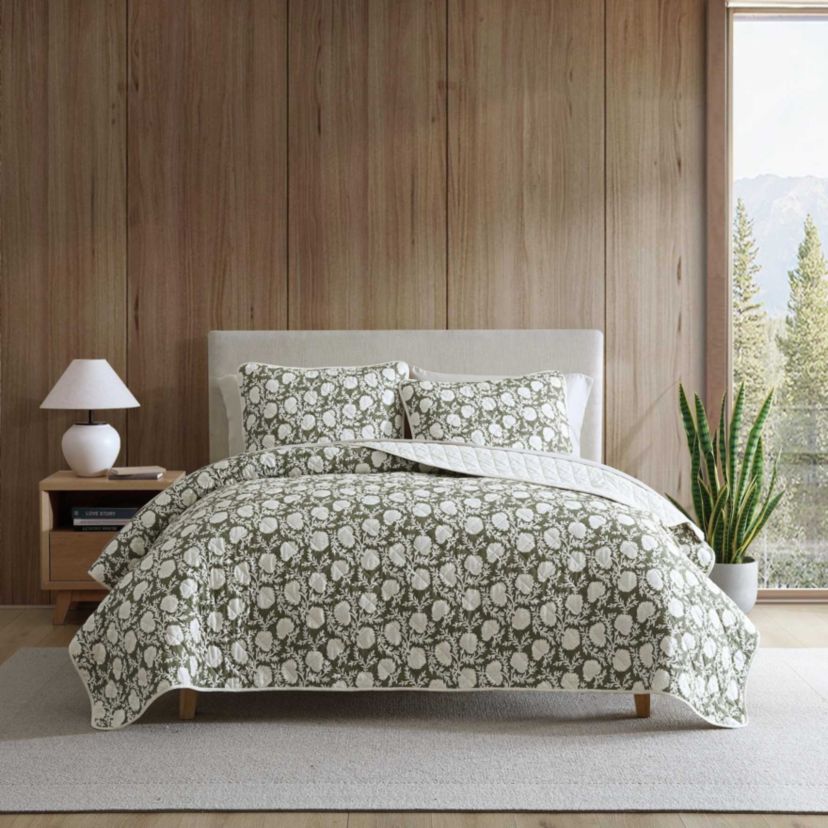 Garden Bloom Cotton Quilt Set