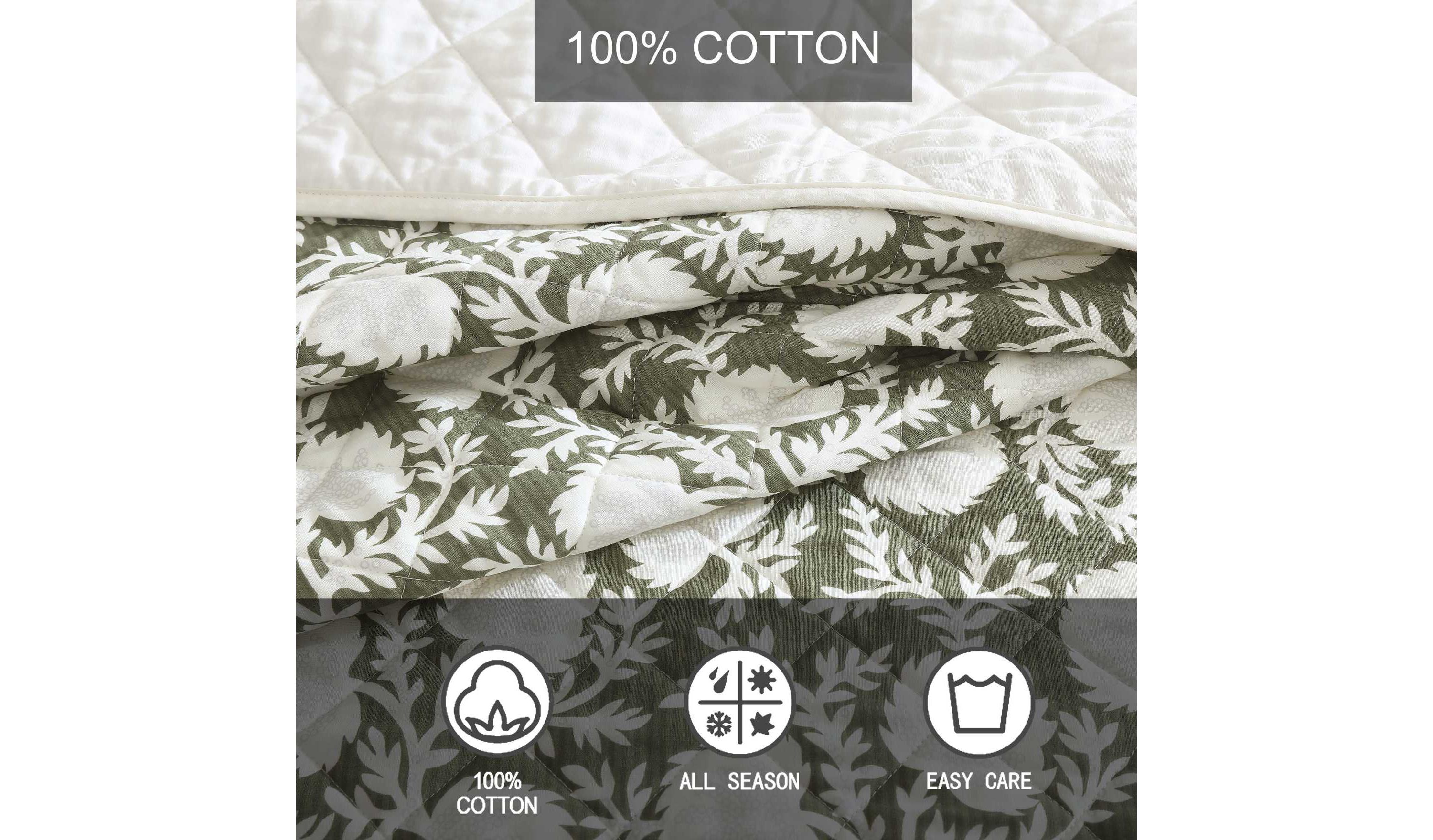 Garden Bloom Cotton Quilt Set