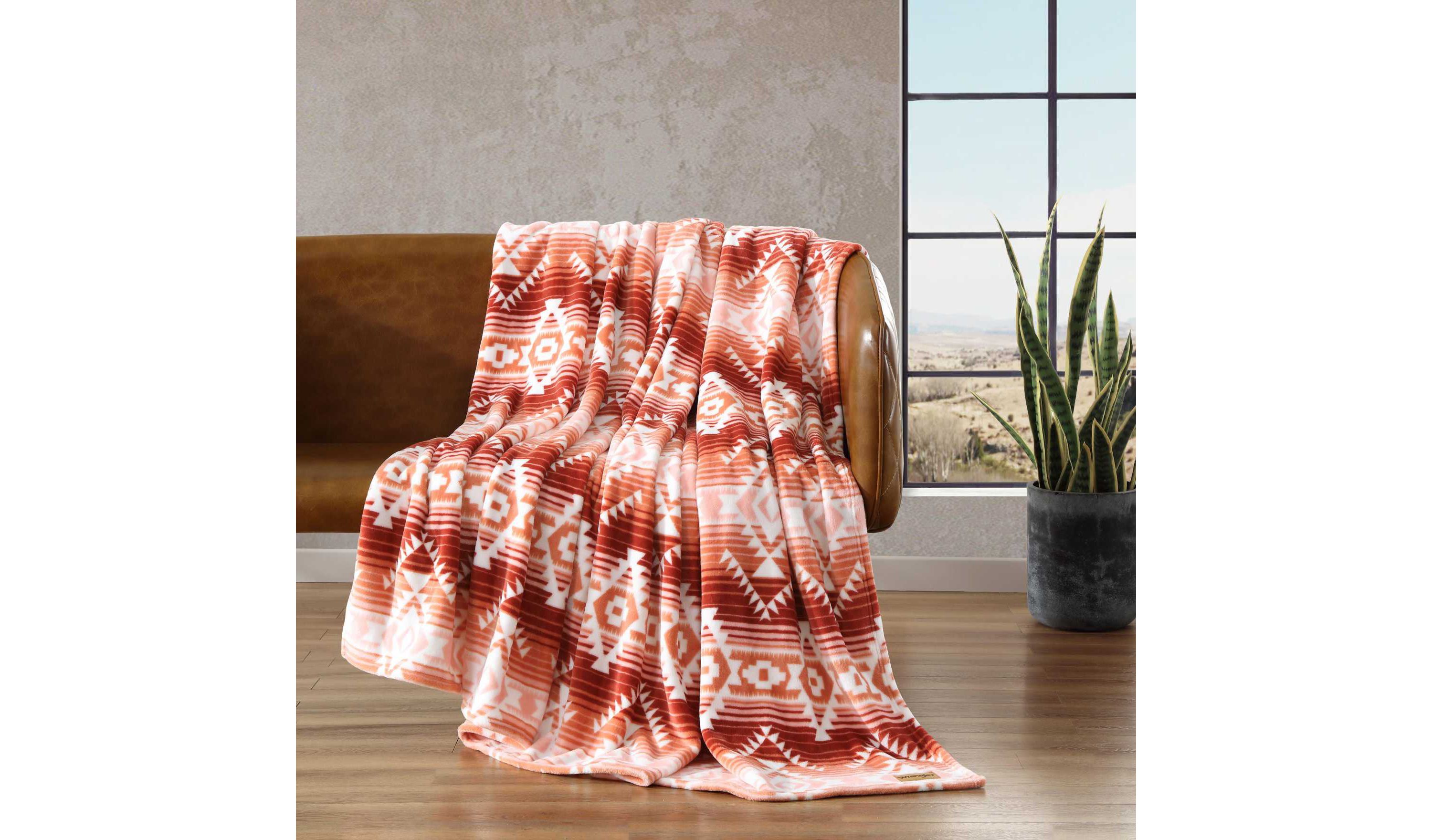Jericho Peach Microfiber Blanket