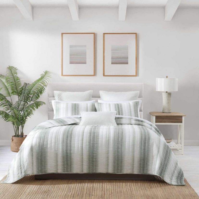 La Prisma Stripe Texture Cotton Quilt Set