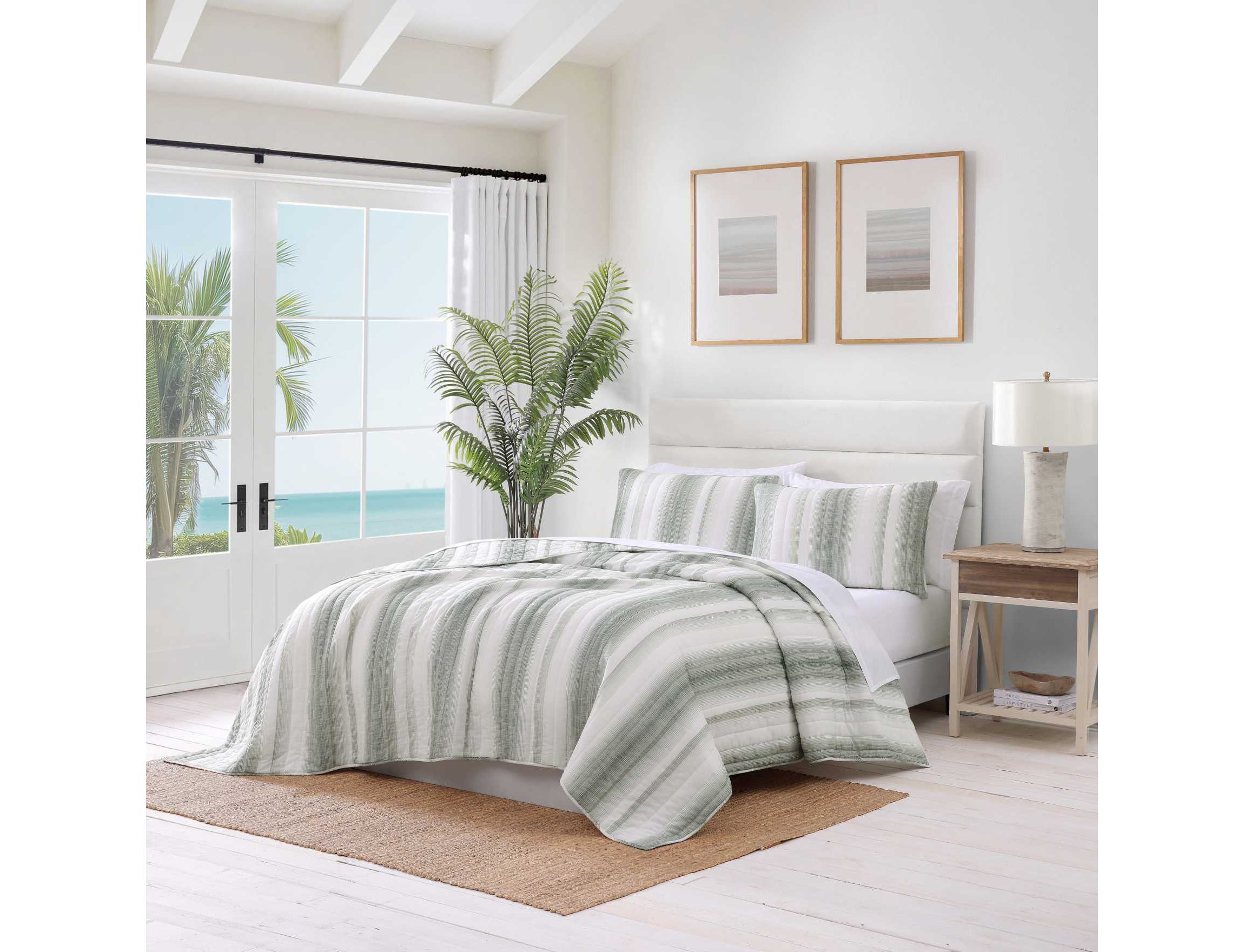 La Prisma Stripe Texture Cotton Quilt Set