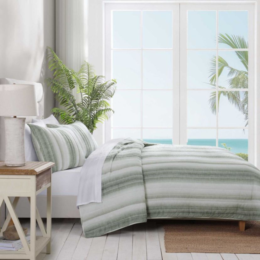 La Prisma Stripe Texture Cotton Quilt Set