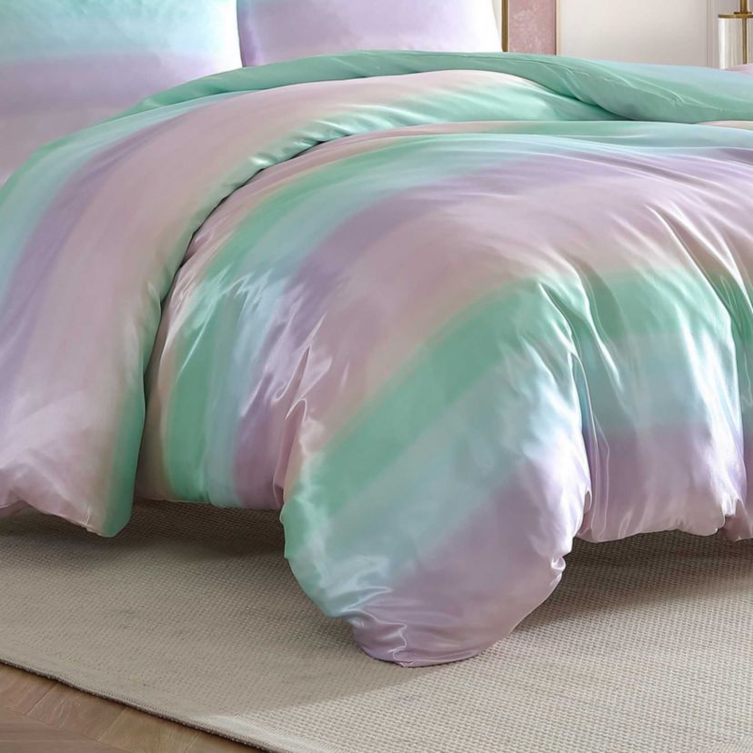 Pastel Ombre Microfiber Duvet Cover Set