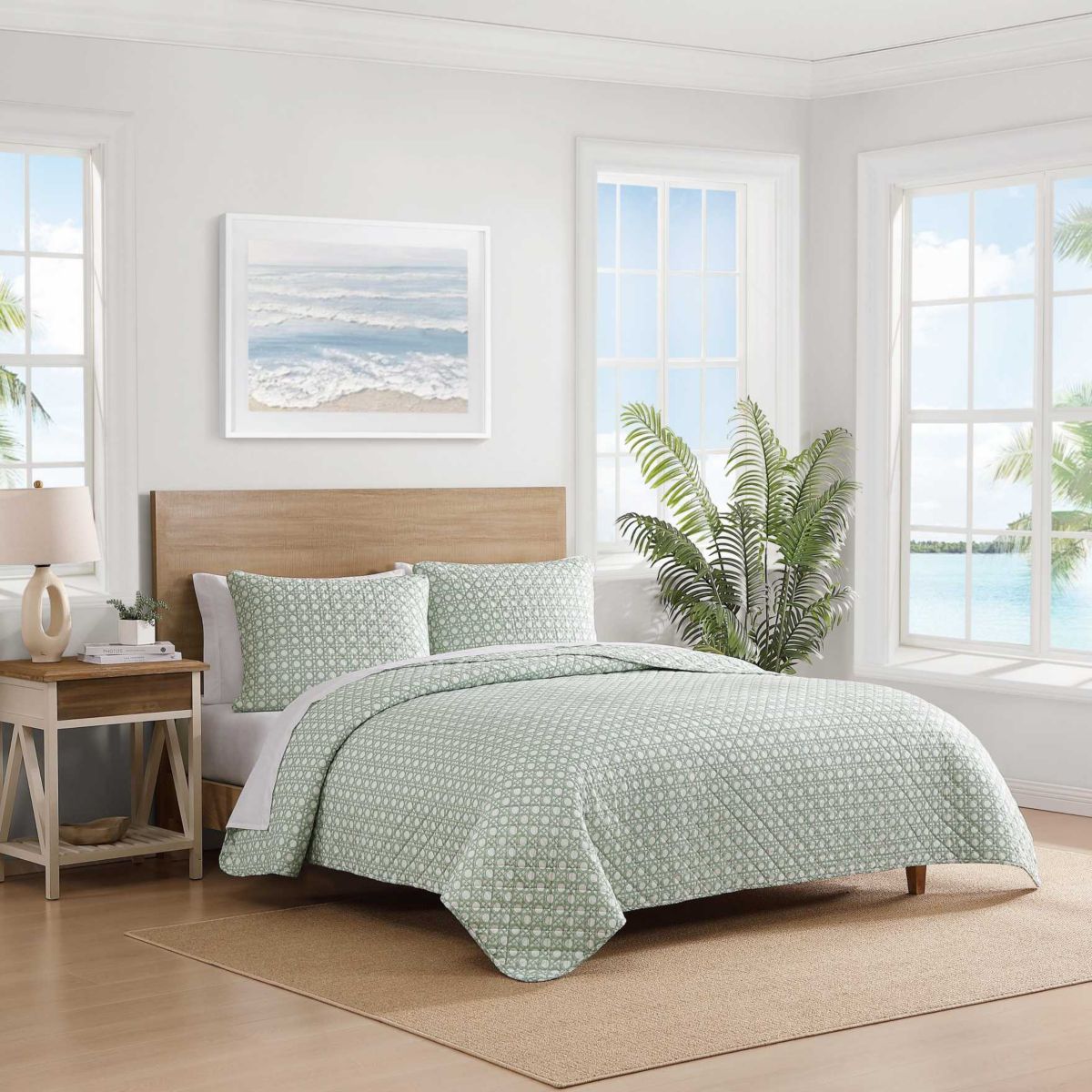 Bahama Diamond Isle Cotton Quilt Set