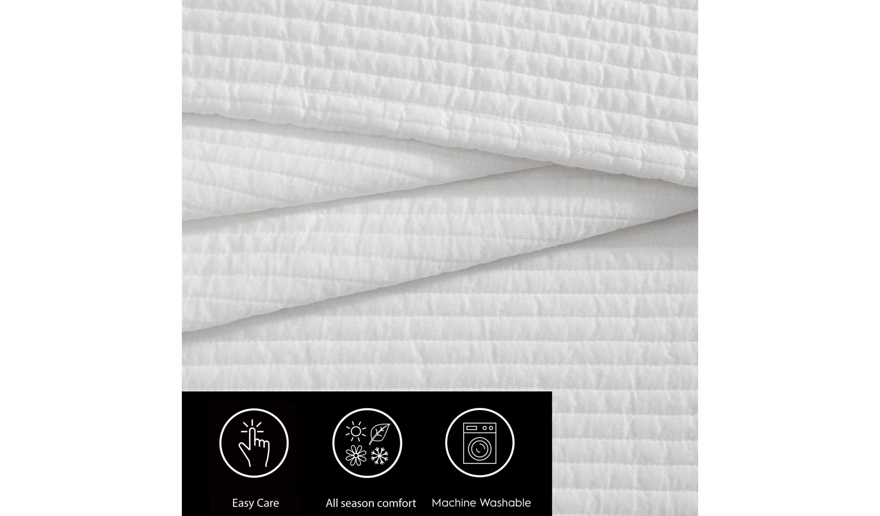 Voile Solid Cotton Quilt Set