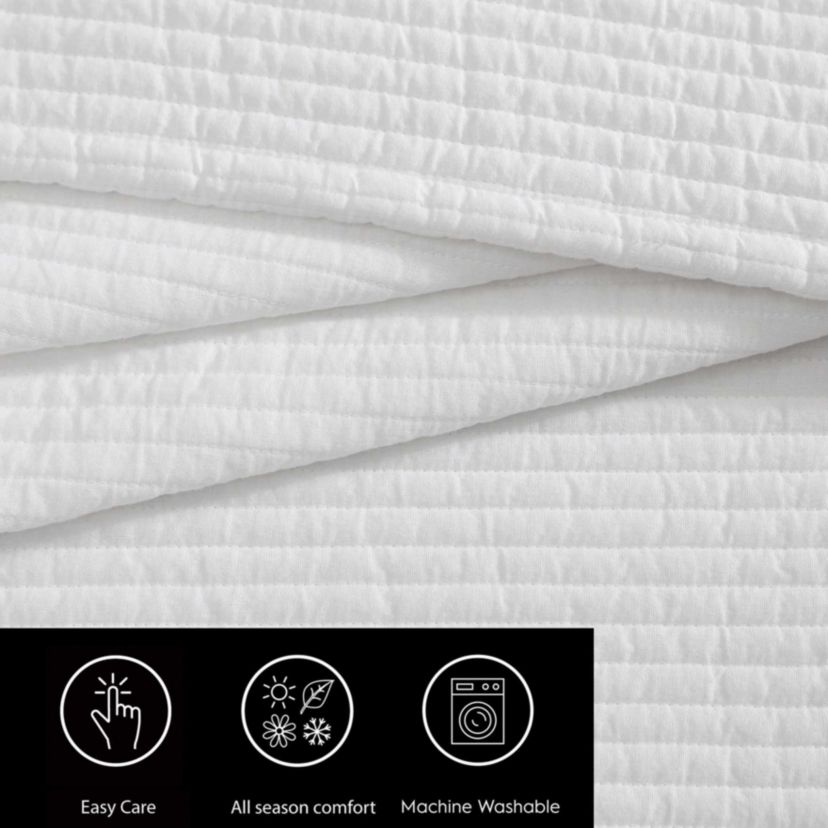 Voile Solid Cotton Quilt Set