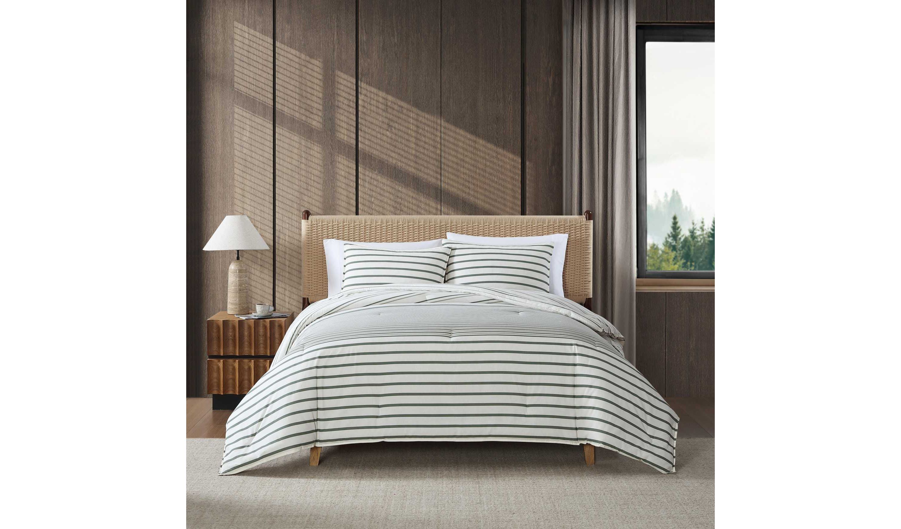 Cooper Stripe Cotton Duvet Cover Set