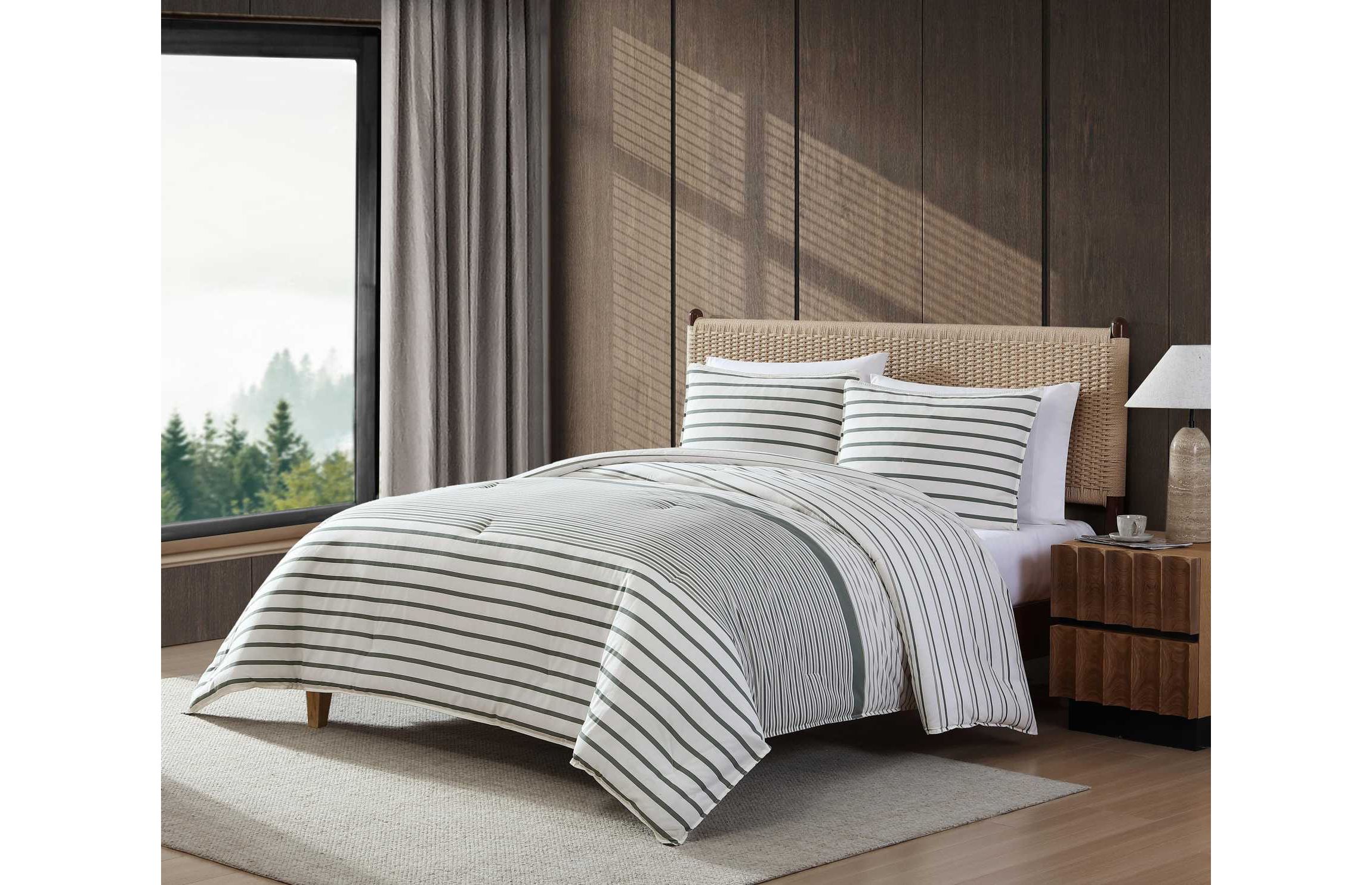 Cooper Stripe Cotton Duvet Cover Set