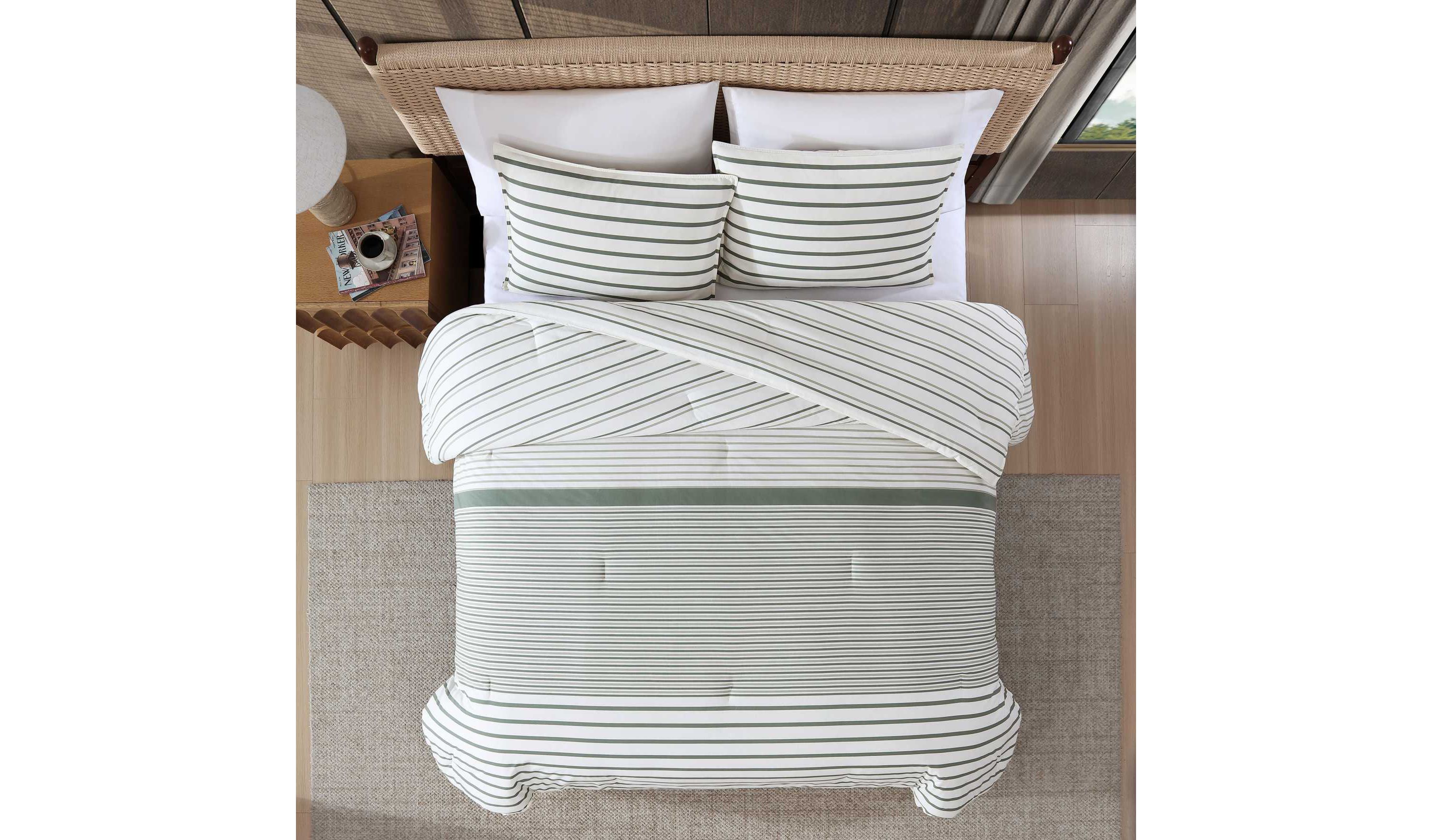 Cooper Stripe Cotton Duvet Cover Set