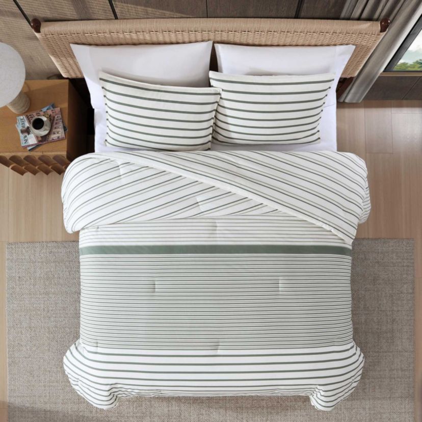Cooper Stripe Cotton Duvet Cover Set
