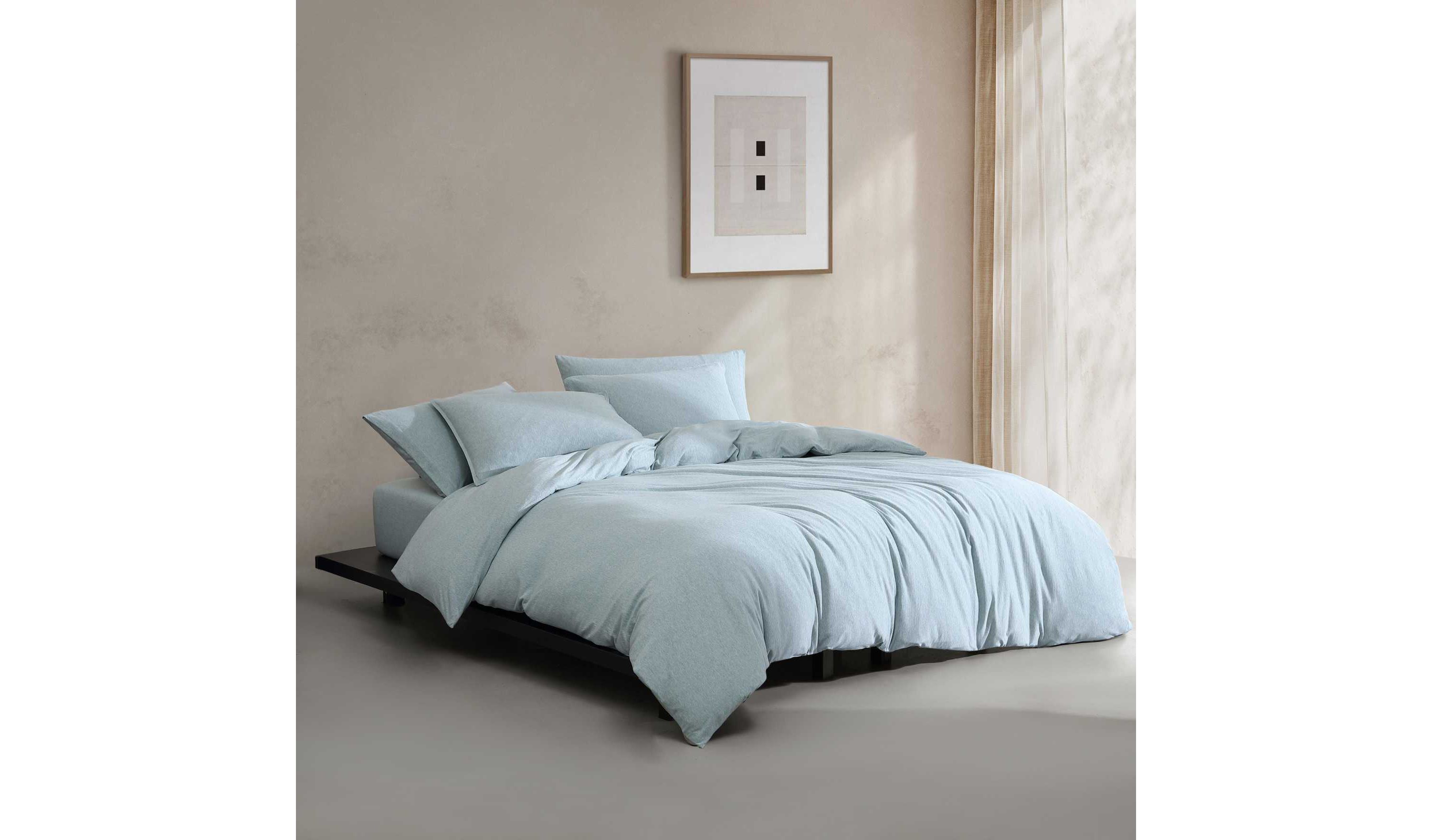 Modern Cotton Melange Duvet Cover Set