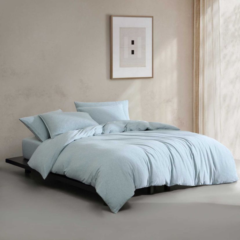 Modern Cotton Melange Duvet Cover Set