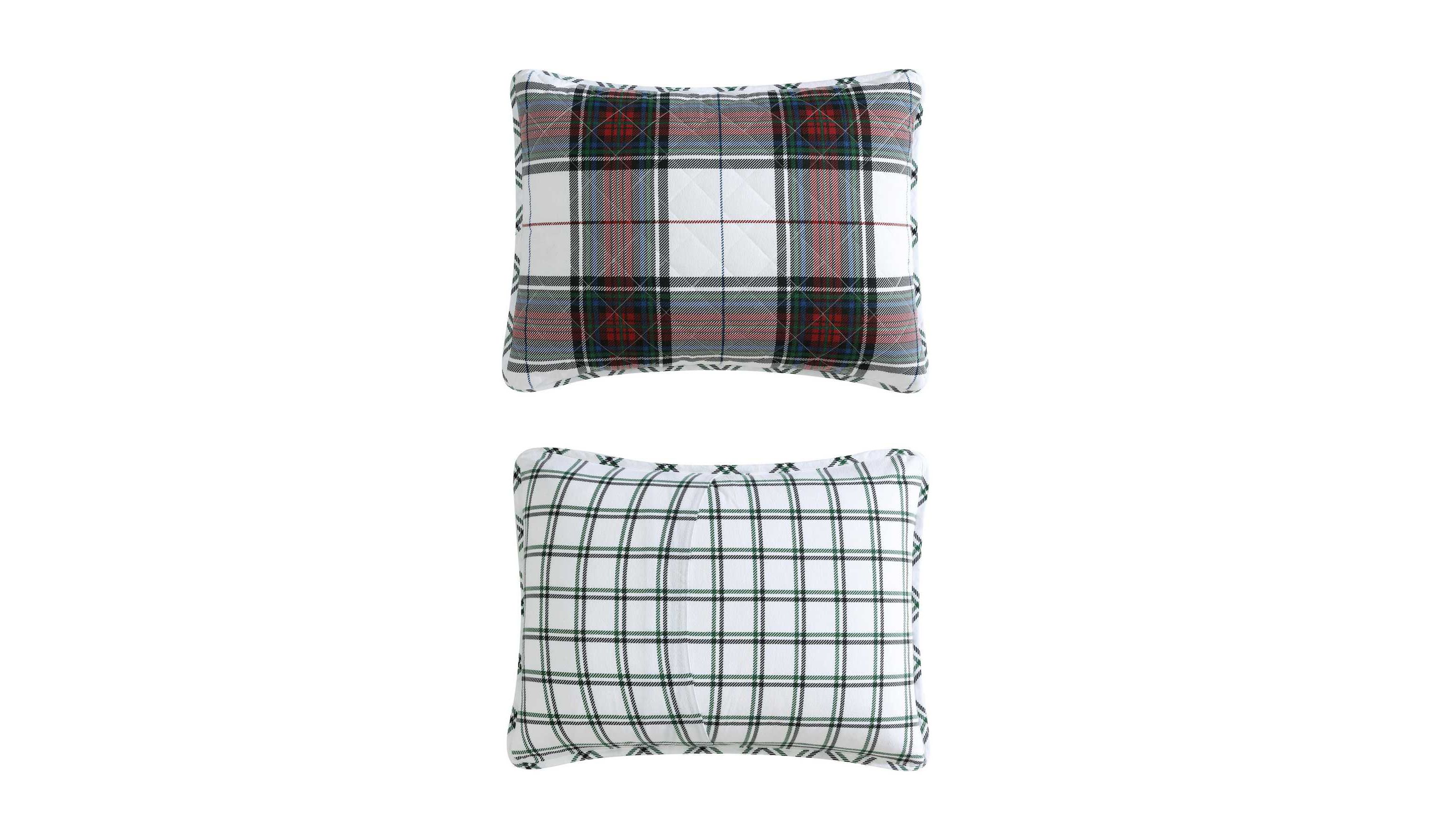 Holiday Plaid Cotton Quilt Set
