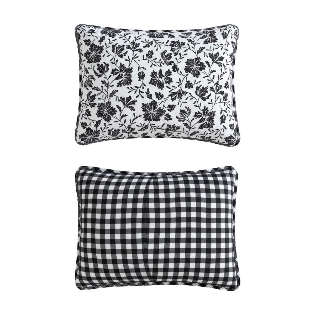 Woodblock Floral Cotton Quilt Set